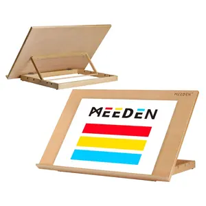 MEEDEN Extra Large(20"x 30") Wooden Tabletop Easel for Painting, 5-Position Adjustable Drawing & Sketching Board, Portable Beechwood Desktop Art Easel Stand for Adults, Artists, Beginners & Student