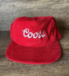 Stylish Red Corduroy Snapback Hat – Vintage Casual Headwear