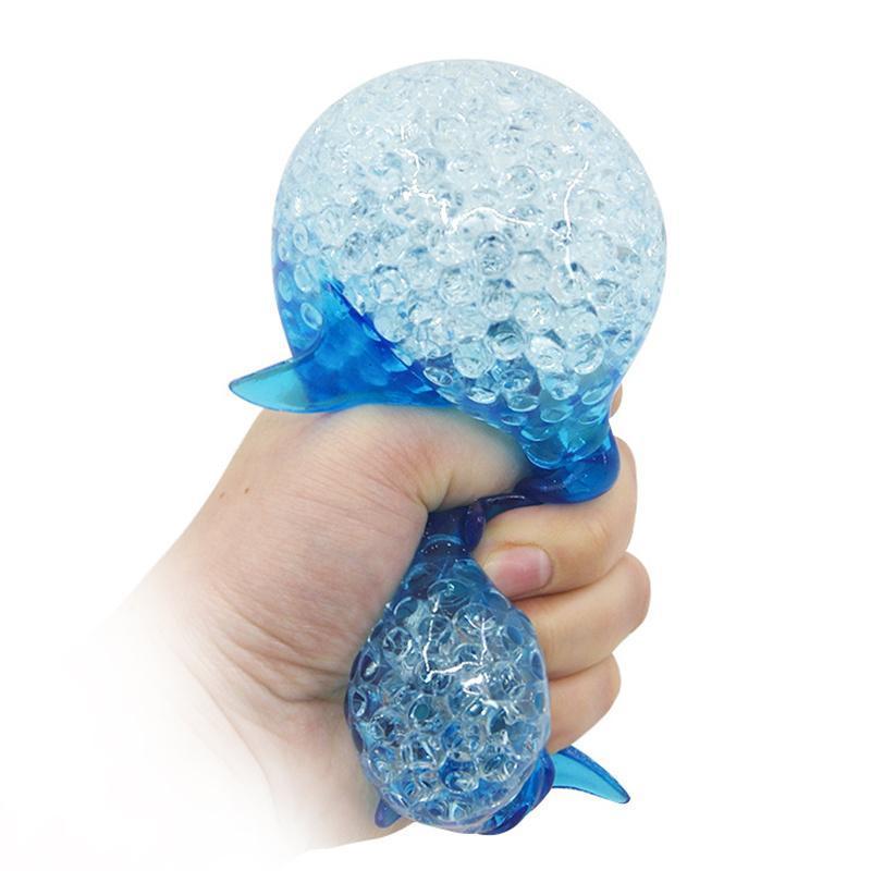 Squishy Shark Stress Balls Dolphin Squeeze Ball Stretchy Stress Squish Ball Sea Animal Squeeze Squishy Toys for Kids Adults #YYC