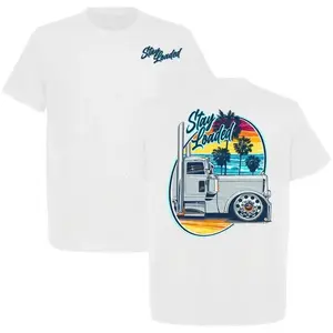 Stay Loaded Cool Breeze oversized T-Shirt, Semi Truck Tee, Peterbilt Shirt , Retro Truck Tee, Big Rig Trucker Tee, Heavy Truck Apparel Menswear Top,summervibes outdoorfun vintage cotton unisex graphic tee