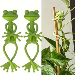 3pcs Realistic Frog Plant Stand, Stable Plant Support Rack, Indoor Plant Trellis for Small Potted Plants, Indoor Garden Decoration, Garden Supplies
