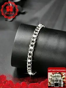 316 stainless steel bracelet with gift box, 2026 spring and summer new style, unisex, hip-hop punk style. Unique design, high-end and versatile, suitable for daily and holiday wear. Perfect as a birthday gift for family, friends and couples.