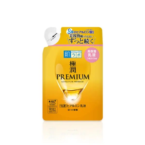 Rohto Hadalabo Gokujun Premium Hyaluronic Emulsion Refill 140ml