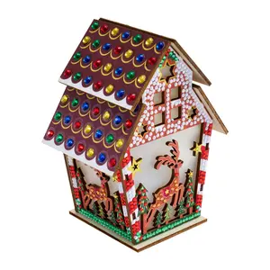 Diamond Art Club® Gem House - Gingerbread Reindeer Diamond Painting Kit
