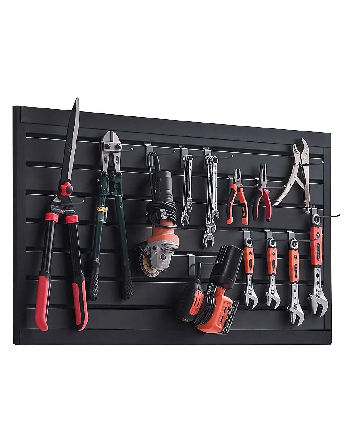2 x 4 ft Black PVC Slat Wall Paneling – Modular Garage Slatwall