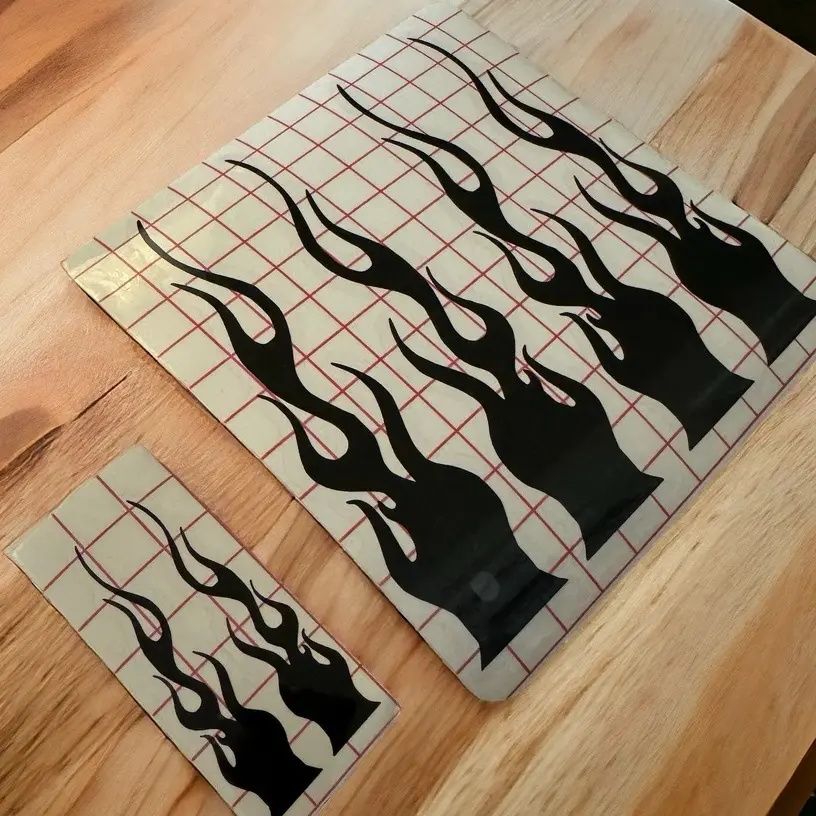 Flamas Car Sticker - Unique Design, High-Quality Print, Perfect for Personalizing Cars and Car enthusiasts