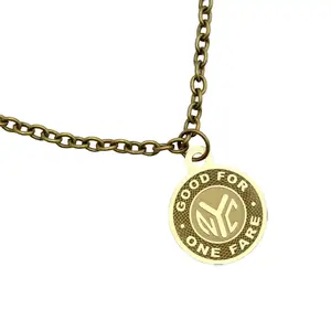 NYC Subway Token - Necklace