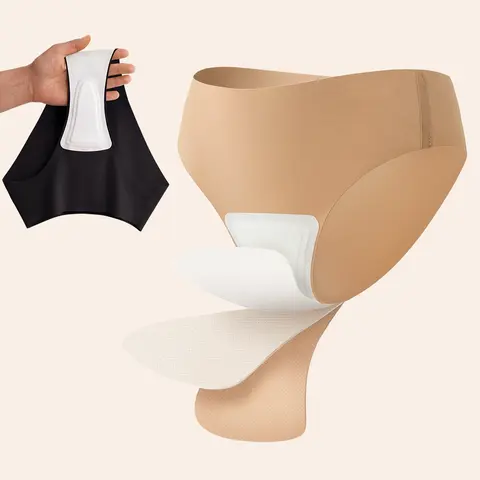 LUCKMEEY Women Camel Toe Cover Brief ｜G‑String & Brief Styles, Seamless Design, Basic Fit, Machine Washable, Comfortable Underwear - Womenswear Everyday Soft Panties