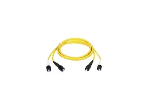 Single-Mode 9-Micron Duplex Fiber Optic Cable LC-LC PVC 5-m 16.4-ft.