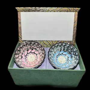 gifts-JianZhan--Chinese Tea cap- Silver lotus set gift box-  gift box-work of art