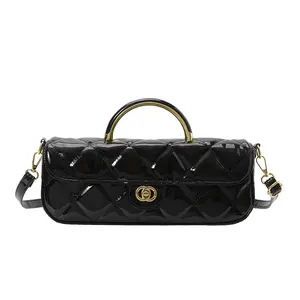 2026 New Solid Color Quilted Handbag Minimalist Luxury High-end Texture Shoulder Crossbody Bag Versatile Commute Daily Trendy Women Fashion Purse