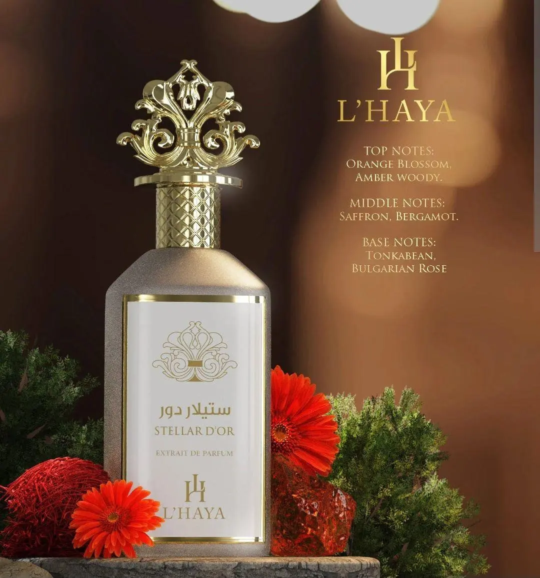 L'HAYA STELLAR D'OR - Exceptional Luxury Perfume with Premium Notes for Refined Elegance and Unforgettable Scent