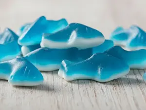 Shark Gummy Candy Chewy Fruity Treats for Kids Parties Snacks Movie Nights
