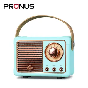 PRUNUS J-999 Retro Bluetooth Speaker,Vintage Decor,Mini Wireless Bluetooth Speaker,Cute Old Fashion Style Support USB/TF Card/AUX for Kitchen Desk Bedroom Office Party Outdoor