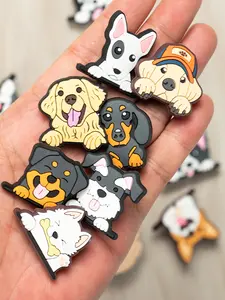 16 Piece Dog Series Shoe Charms, Classic & Unique Designs, Perfect DIY Decorations, Footwear Decoration, Footwear Embellishments for Shoes Bags Bracelets, Party Gifts, Shoe Charm Set, Shoe Accessories
