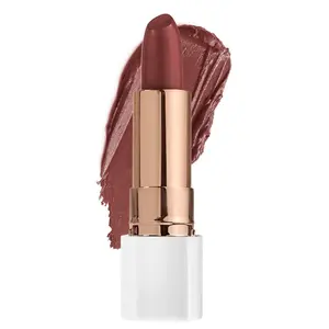 Flower Beauty Petal Pout Nourishing Hydrating Lipstick - Soft Matte, Antioxidant-Rich, Highly Pigmented, Cruelty-Free, All Skin Types, Chestnut Kiss Cream Shade, 0.11 Oz Single Item Lip Color Cosmetic