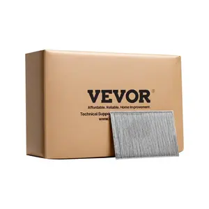 VEVOR 16 Gauge Finish Nails, 2 in Straight Finishing Nails, 2500-Count Galvanized Finishing Nail, Heavy-Duty 16 GA Brad Nail with Galvanized Anti-Rust Process, for Most 16GA Straight Finish Nailers