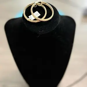 Arracadas grandes en oro de 14k