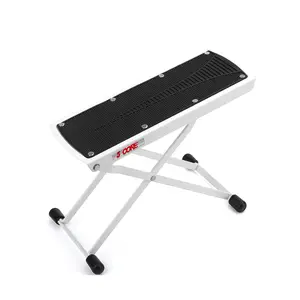 5 Core Height Adjustable Folding Guitar Foot Stool Portable Classical Leg Rest GFS WHTE + Strong Magnetic Indoor HD TV Antenna