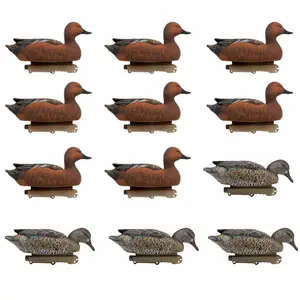 Final Approach HD Cinnamon Teal Floater Decoys, 12 Pack