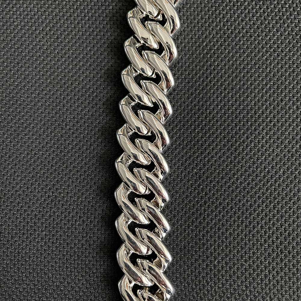 Custom 25MM S925 Sterling Silver Hip Hop Moissanite Cuban Link Chain Thick Miami VVS Cuban Necklace For Men