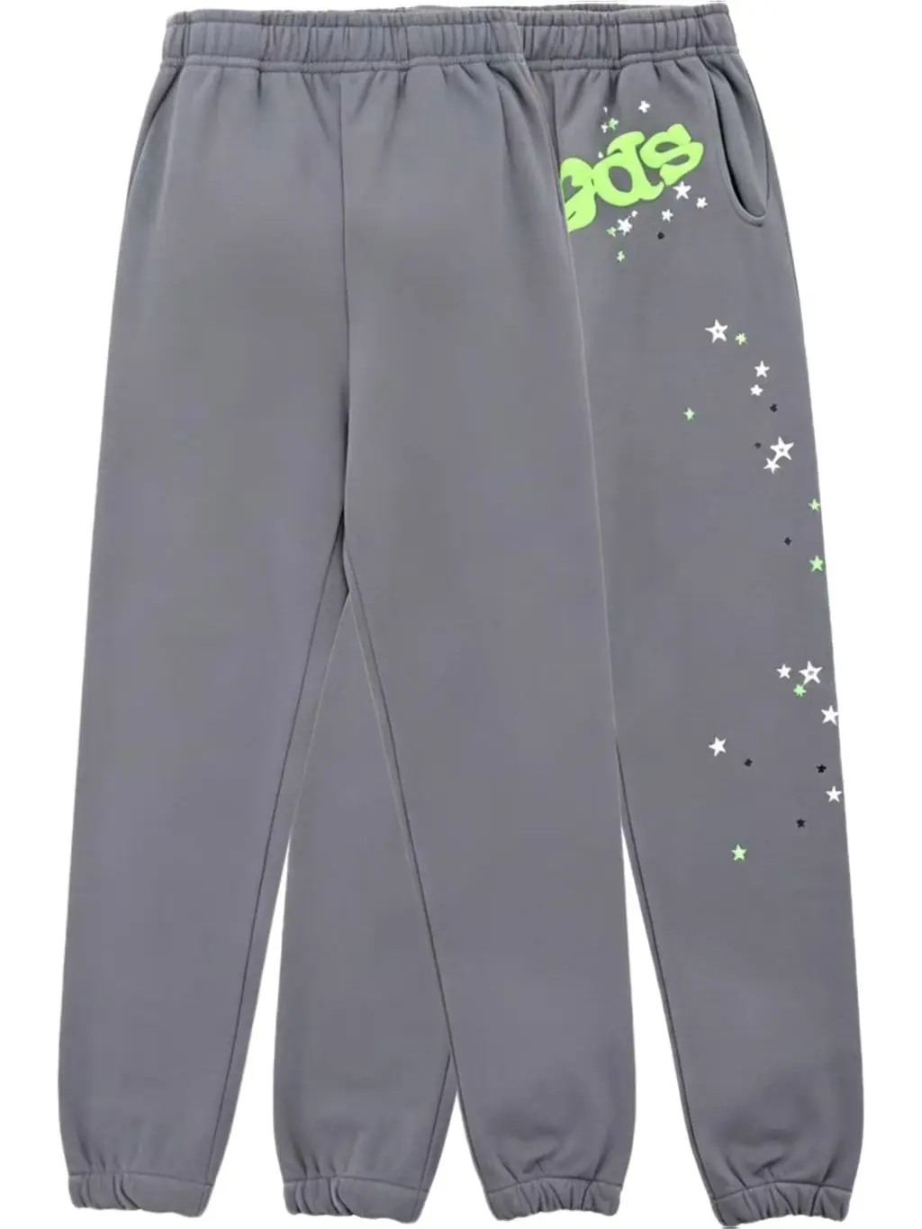Y2k Men's sweatpants, Spider Web Pattern, Letter Print, Colorful Stars, Street Punk Style, Casual Fitted, Fall & Winter, Graphic casual pants