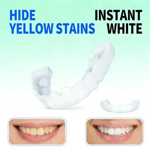 【Party Flawless Look】1-Minute Elevate Social Confidence Cosmetic Tooth, Temporary Brightening Booster  for Holiday Wedding Night Out Photography Disguise Missing Parts Unattractive Gaps Smile Gaps