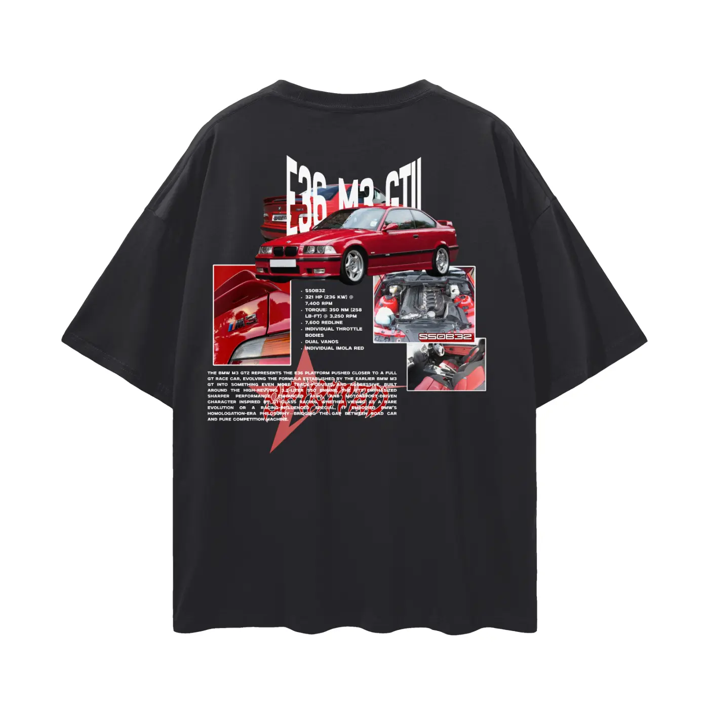 E36 M3 GTII Drop Shoulder T-Shirt
