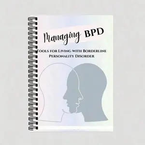Borderline Personality Disorder Handbook, Spiral Bound Planner, 20-Page Self-Help Guide, Dbt & Cbt Therapies, Daily Coping Tips, Emotion Tracking, Symptom Management, Planner Notebook
