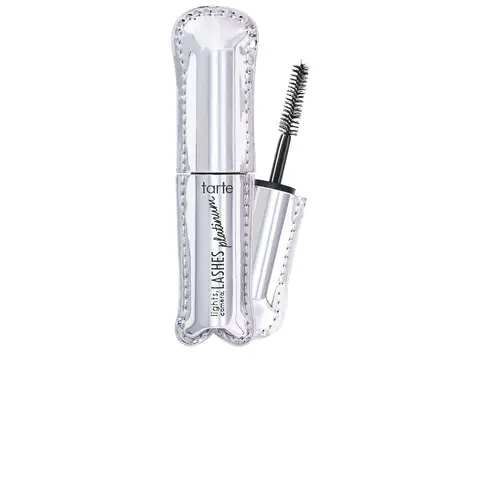 tarte Travel-size Lights-Camera-Lashes Platinum Beauty Mascara - Black, Tinted, Lash Serum-Infused, Green Tea-Infused Nourishing Makeup Product for Dramatic Length & Curl Lift