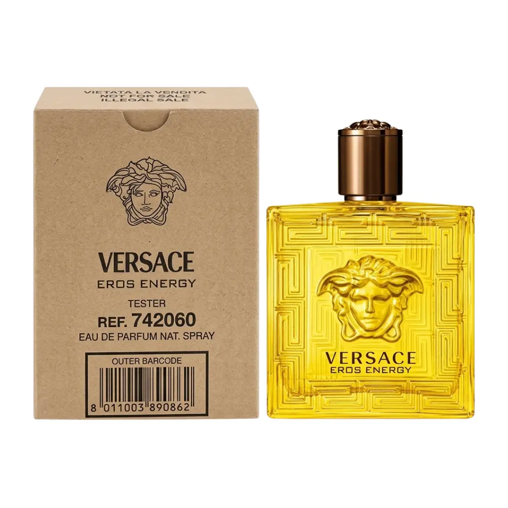 Versace Eros Energy Eau de Parfum 3.4 oz Tester for Men | Vibrant Fresh Fragrance