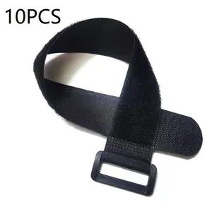 10-Piece Velcro Cable Management Straps, Durable Nylon Hook-And-Loop, Anti-Slip Wear-Resistant, Reusable Organizer for Home Office Car, Cable Organizers for Cords, Cord Organizer