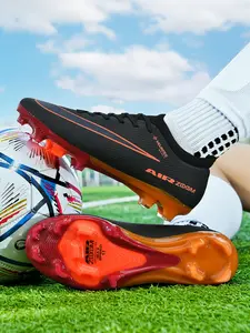 Unisex Seamless Football Cleats, Soccer Cleats, Football Boots, Anti-Slip Durable Outdoor Shoes, Sports Shoes, Athletic Shoes, Superior Grip and Ankle Support, High-End Fashion Design, Suitable for Teens, Students, Adults