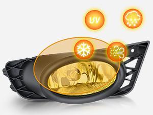 Nilight Fog Light Assembly Compatible with Honda Civic Sedan 2009 2010 2011 4 Door with Amber Lens Lamps Replacement H11 12V 55W Bulbs