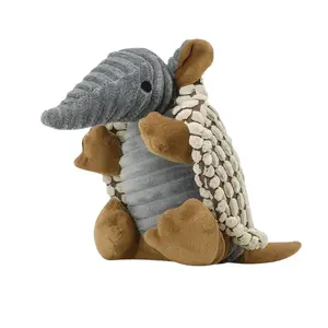 Armadillo Plush Dog Toy | Durable Squeaky & Textured Toy