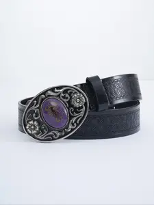 Scorpion Pattern Fashionable Buckle Decorated Belt, Punk Style Pu Leather Belt for Women & Men, Cool Trendy All-match & Exquisite Belt for Birthday Gift, Fashionable Metal Buckle, Fashion Belts