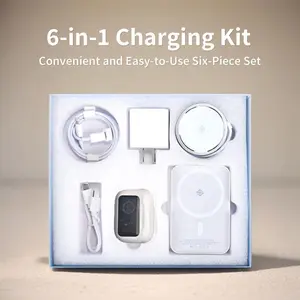 6-in-1 Portable Charging & Audio Kit – 10,000mAh Magnetic Power Bank, Wireless Charger, Type-C Cable & Bluetooth Headphones