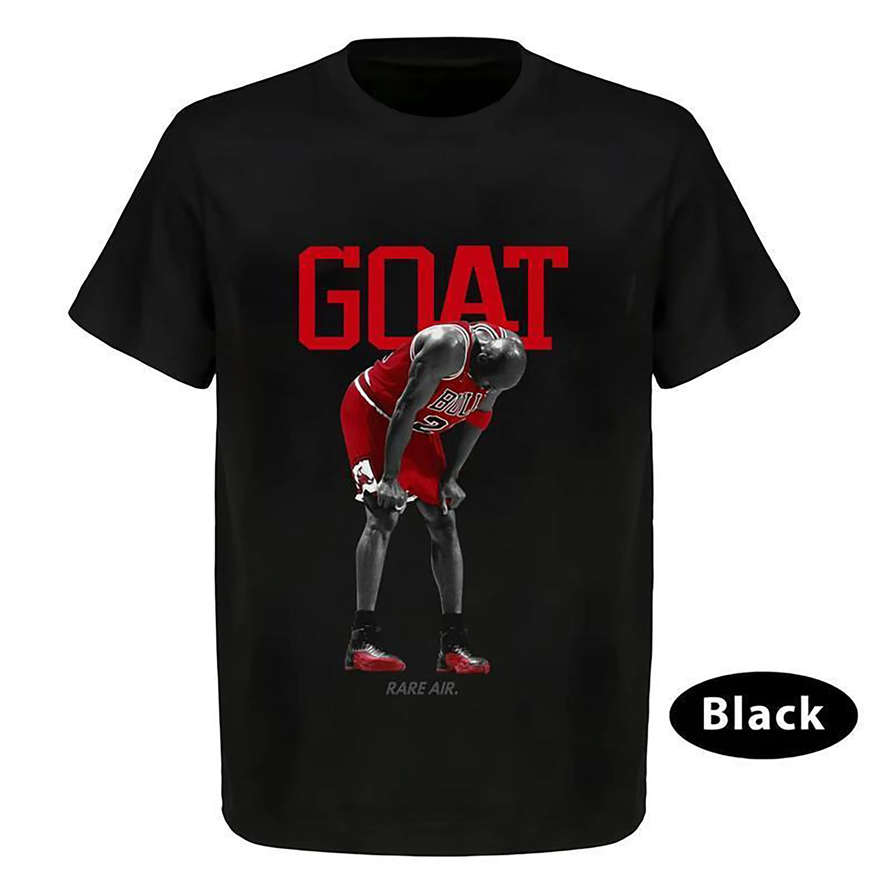 Match Flu Game 12 Jordan Retros Goat Black T Shirt Top Unisex, Basketball Shirt, Unisex T-shirt,  T-shirt ,Gift For Women, Gift For Men Crew Neck Vintage Letter s  Tee funny pet lover gift truck hood fan shirt camo graphic football hip-hop Long-Sleeved