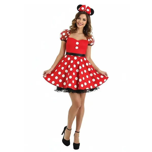 Women's Minnie Mouse Polka Dot Costume