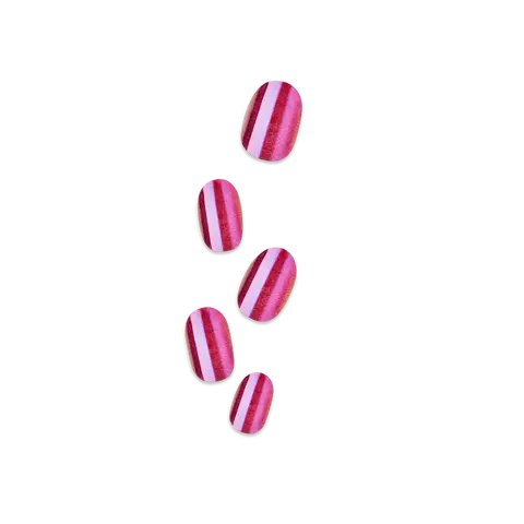 colorFX by Impress No Glue Fake Press On Nails - Around You | Solid, Pink, Short, Oval, Manicure