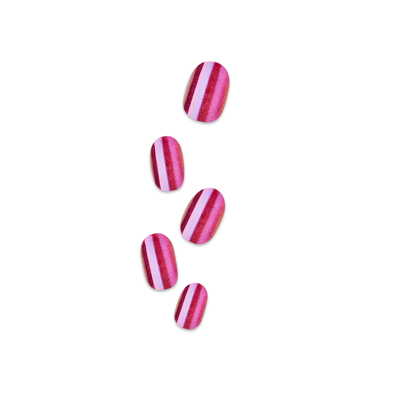 colorFX by Impress No Glue Fake Press On Nails - Around You | Solid, Pink, Short, Oval, Manicure