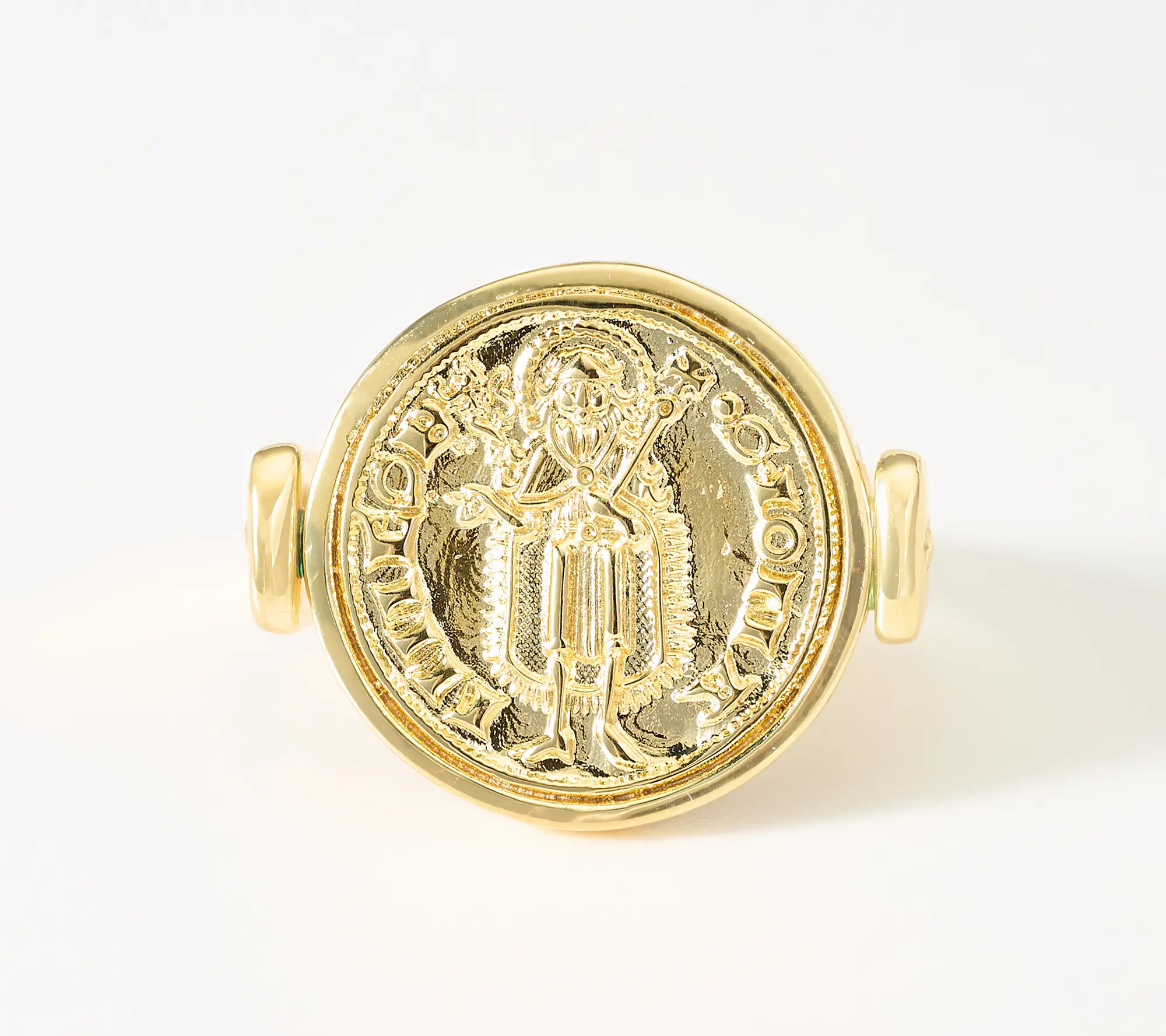 David Markstein Bronze Reversible Florentine Coin Ring