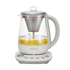 BUYDEEM Electric Health Pot 1.5L, Multifunctional Herbal Tea Maker & Coffee Steamer, ABS Body, K156