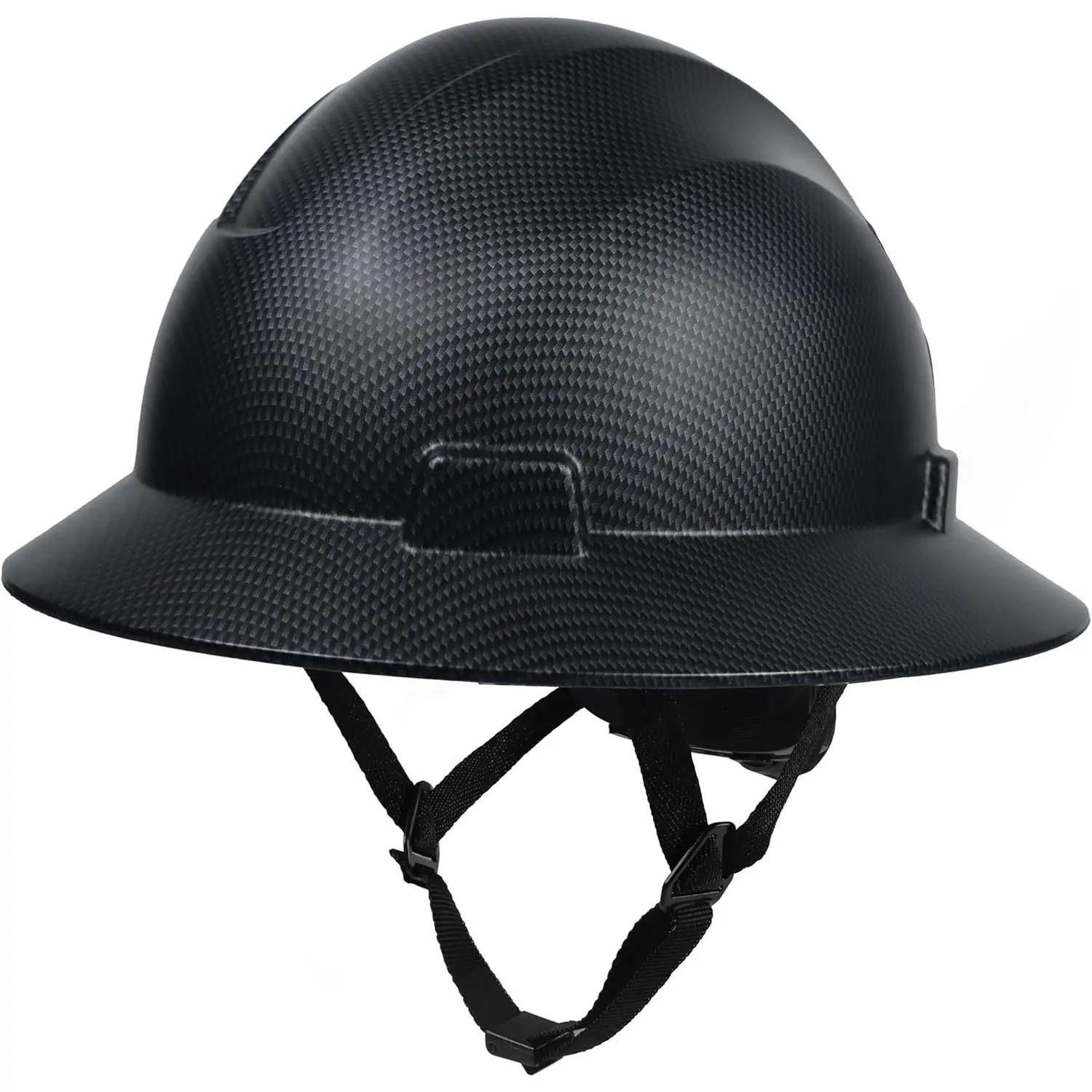 Full Brim Protective Helmet with 4-Point Ratchet, Impact Proof High-Density PE for Outdoor Work - Vented or Non-Vented