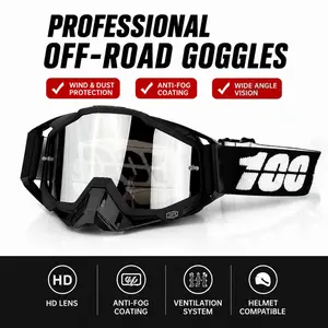 Motorcycle Goggles for Men Women, Snow Goggles with Over Glasses, Anti-Fog UV Protection Detachable Lens Ventilated for ATV Motocross Off Road Dirt Bike Skiing Snowboarding Riding Gear