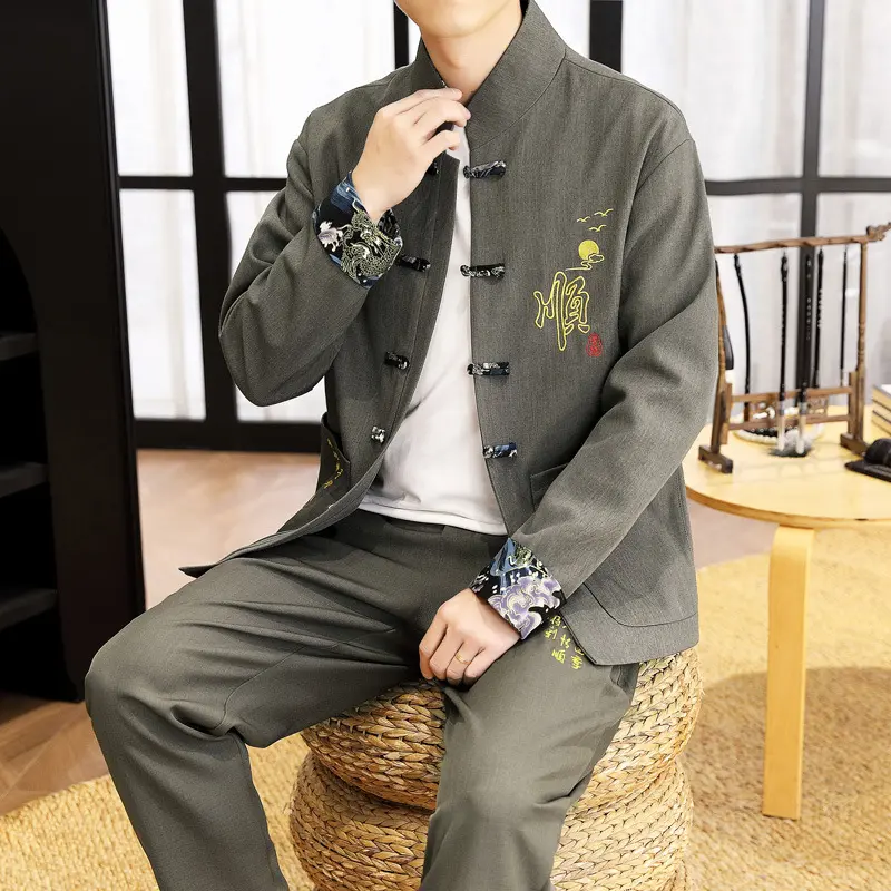 8859 premium gray [jacket+pants]