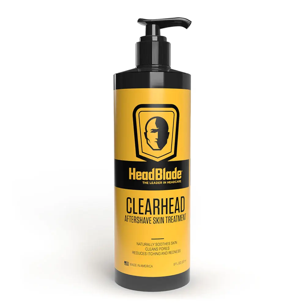 HEADBLADE ClearHead Aftershave with White Tea Extract & Zinc PCA, Bump-Free After Shave Cream for Male Heads and Normal Skin, Paraben Free, 8 oz