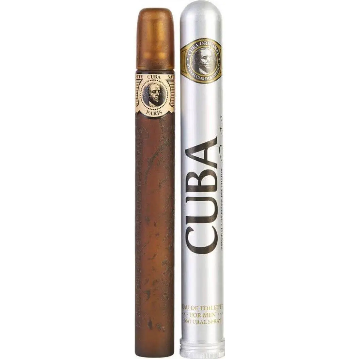 Cuba Gold Men's Eau de Toilette (EDT) Spray - Men's Cologne, 1.17 fl oz New in Can, Woody Citrus Fragrance with Jasmine & Lavender, Golden Citrus Scent, Calm + Smoky Mix, Bergamot Base, Aesthetic Fresh Aura, Bright Notes, Golden Citrus Scent Men's Fragran