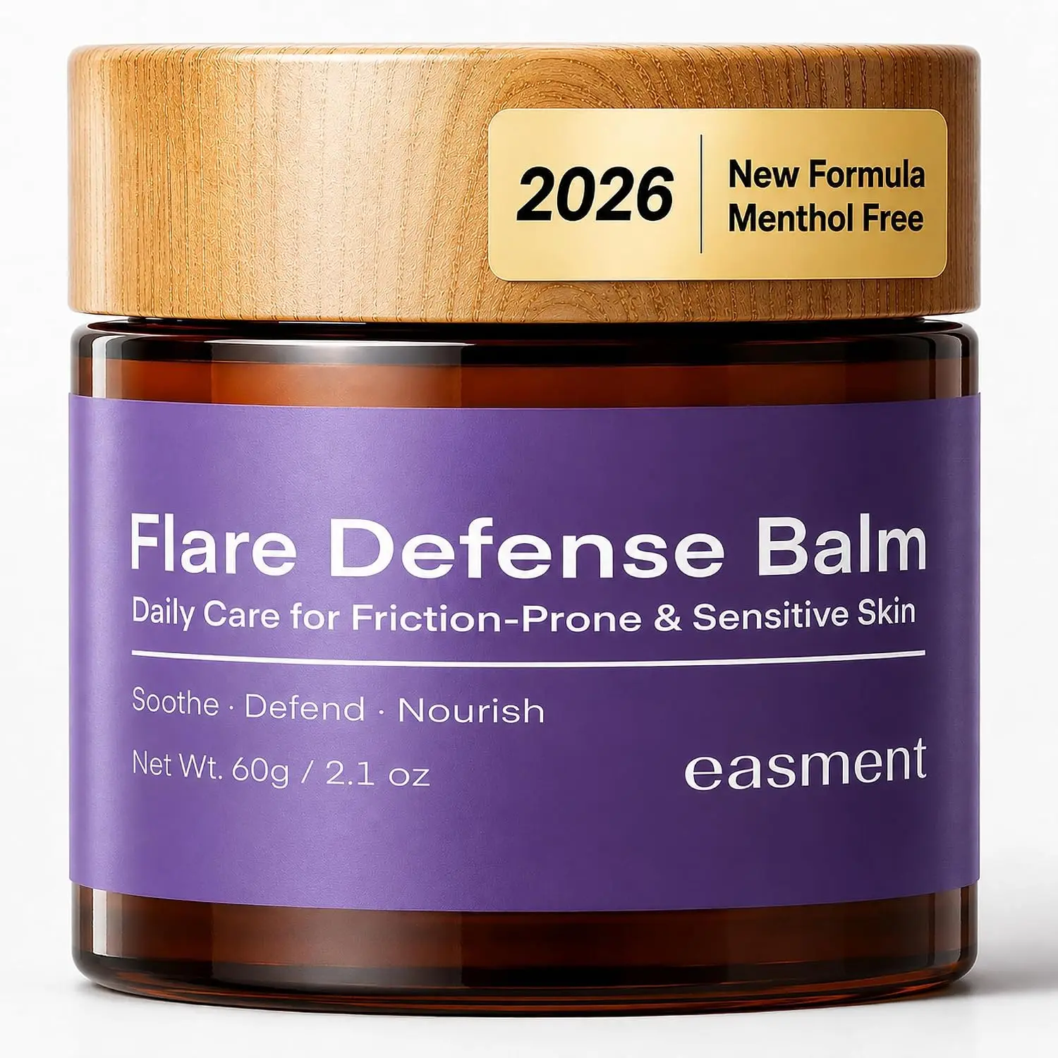 Easment Hidradenitis Suppurativa Flare Defense Balm with Zinc Oxide & Propolis, Hydrating Moisturizer for Sensitive, Flare-Prone Skin, Non-Greasy Body Care, Hydrating Balm, Adults