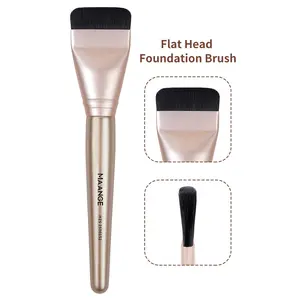 MAANGE 1pc Professional Kabuki Flat Foundation Brush/Face Mask Brush, Versatile Makeup Tool for Smooth Application, Ideal for Liquid and Cream Products, Complexion Brush Gift for Women & Girls, Multifunctional Makeup Brush
